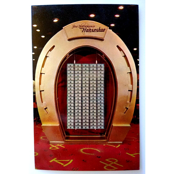 Las Vegas Joe Browns Horseshoe Club Casino Hotel Postcard Nevada One Million - Picture 1 of 2